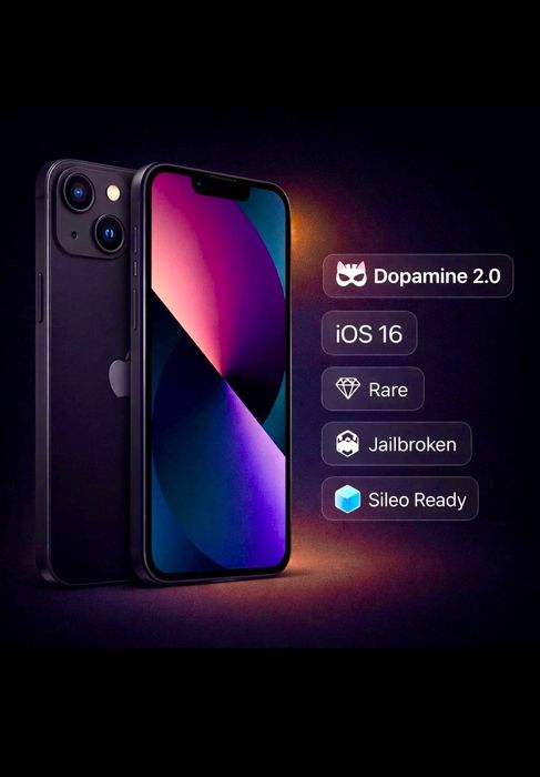 ***Raritate!!! iPhone 13 Impecabil cu JailBreak si iOS 16.1 / 128 Gb / Baterie 100% originală