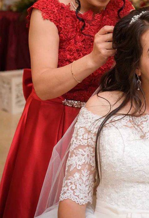 Rochie de seara, tafta satinata, lunga - M 38/40