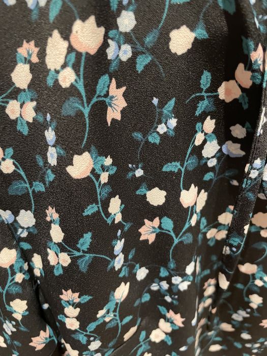 Camasa mojito neagra inflorata marime XXS/32