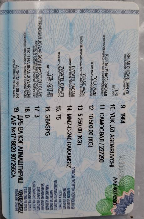 Zil sotiladi tez va orzon