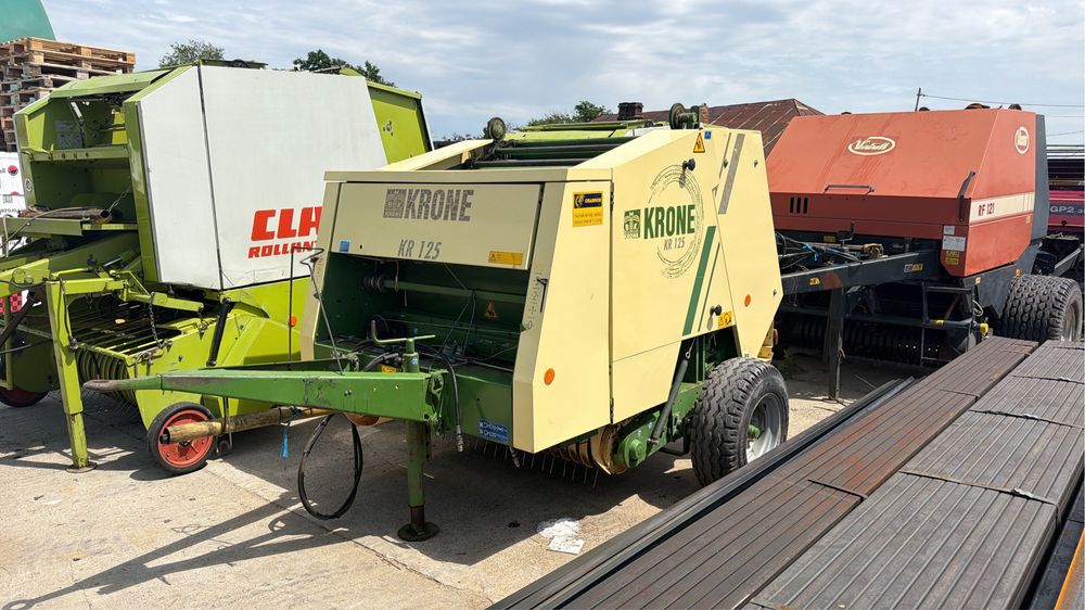 Balotiera,Presa krone Kr 130 baloti rotunzi 120/120 ata si palsa
