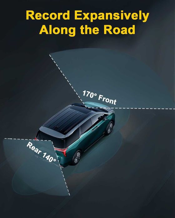 Camera de bord auto DVR, inregistrare video 4K UHD, cu Vedere Nocturna