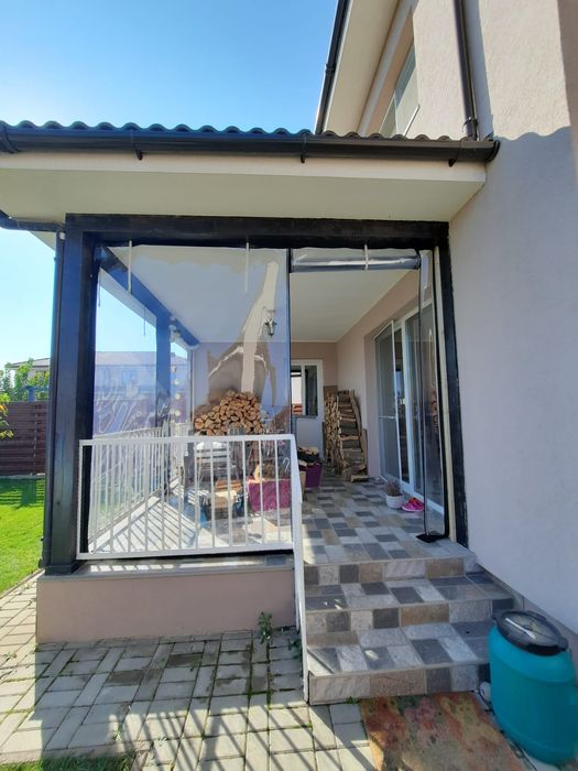 Inchidere terasa cu folie crystal transparent