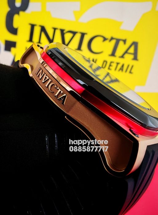 INVICTA Akula black gold 55 mm, Инвикта нов ръчен часовник