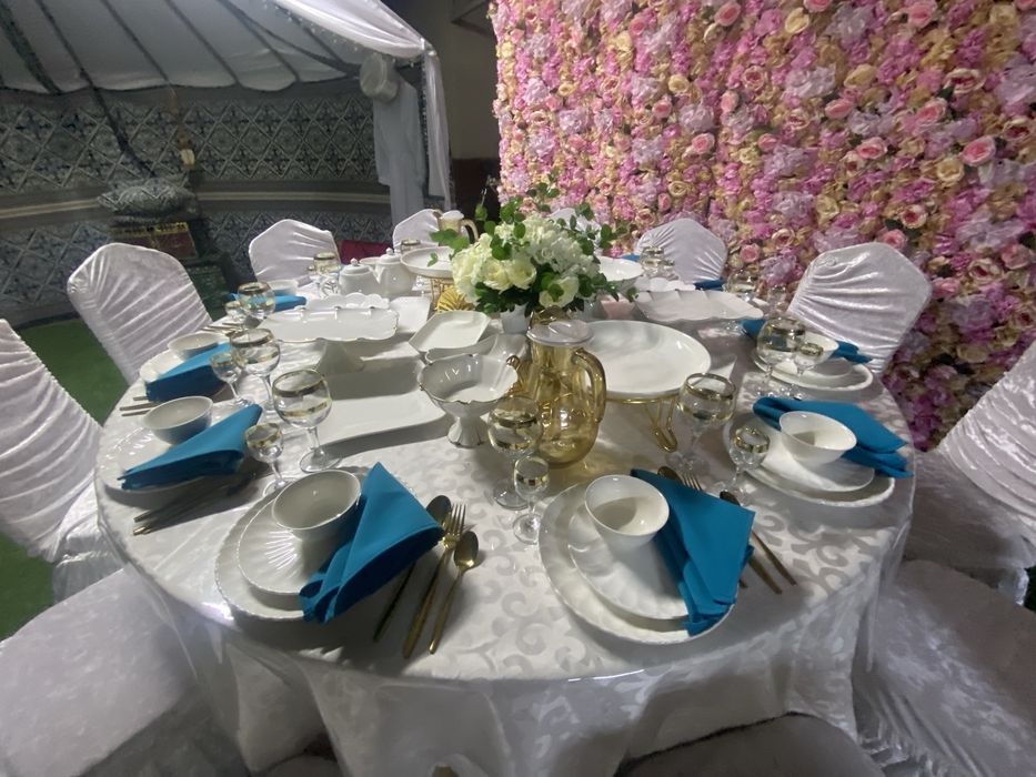 Аренда столы стулья посуды