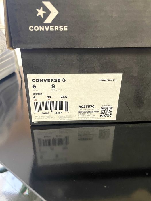 Високи кецове Converse 37 Chuck Taylor All Star Lugged 2.0 в бяло