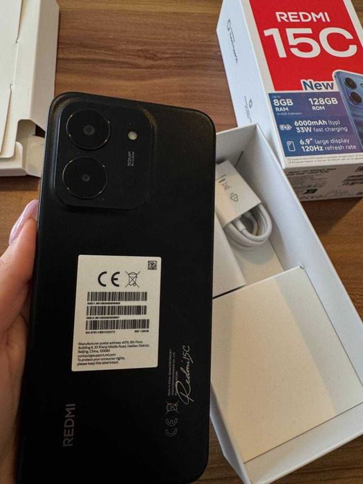 Xiaomi Redmi 15C – 4GB RAM / 128GB памет – ЧИСТО НОВ! (Black)