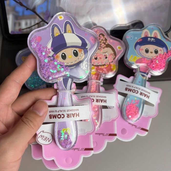 Расческа детская Labubu с блестками