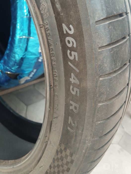 265 45R 21  Mechlin li9 pilot sport 4 suv orginal  shina xolati yaxshi