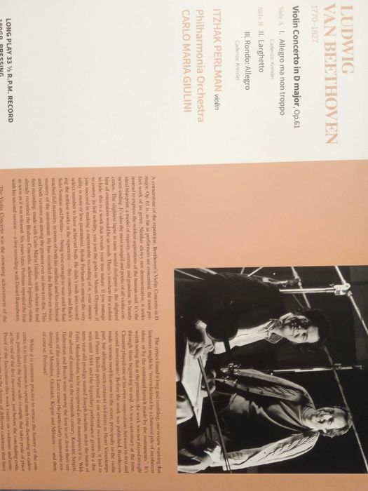 Beethoven Disc Vinil Nou