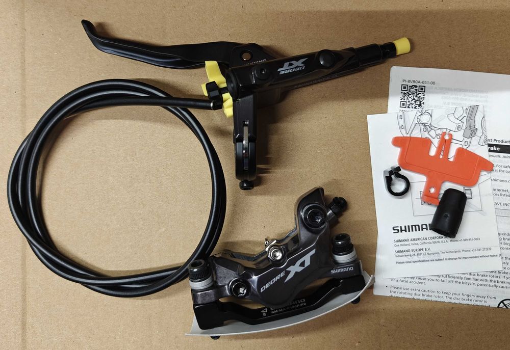 SHIMANO Deore XT, BR-M8120, предна, 4-бутална хидравлична спирачка