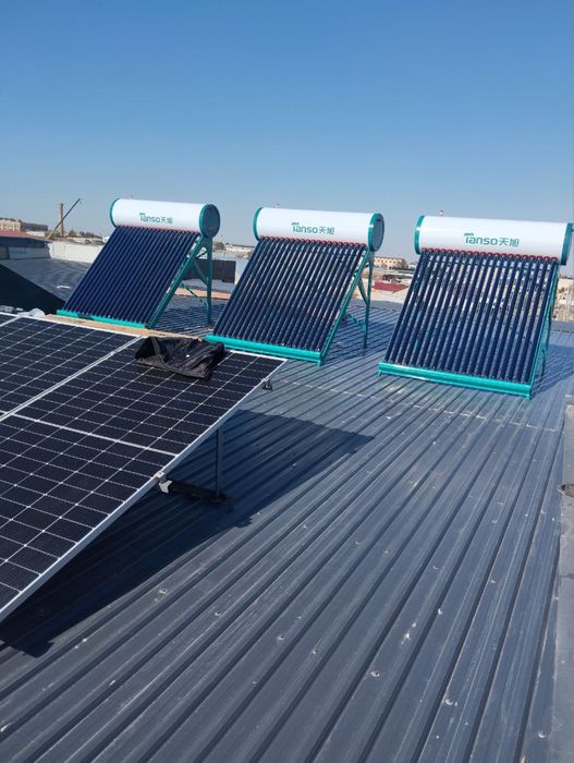 Куёш панел урнатамиз. Солнечний панел . Quyosh panel