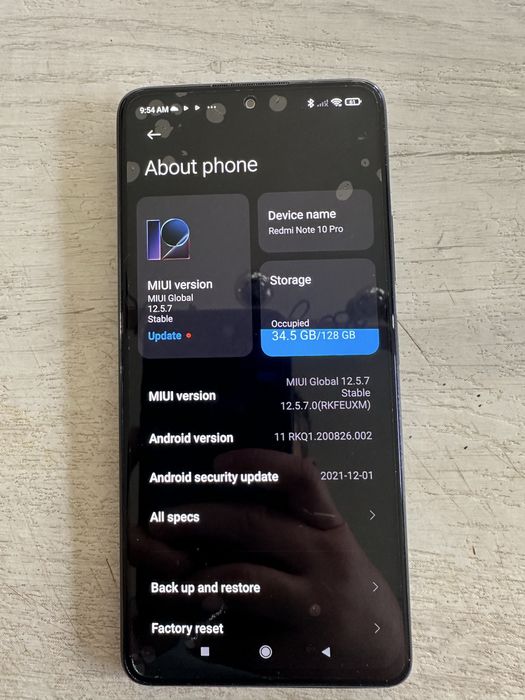 Telefon Xioami Redmi Note 10 Pro Impecabil