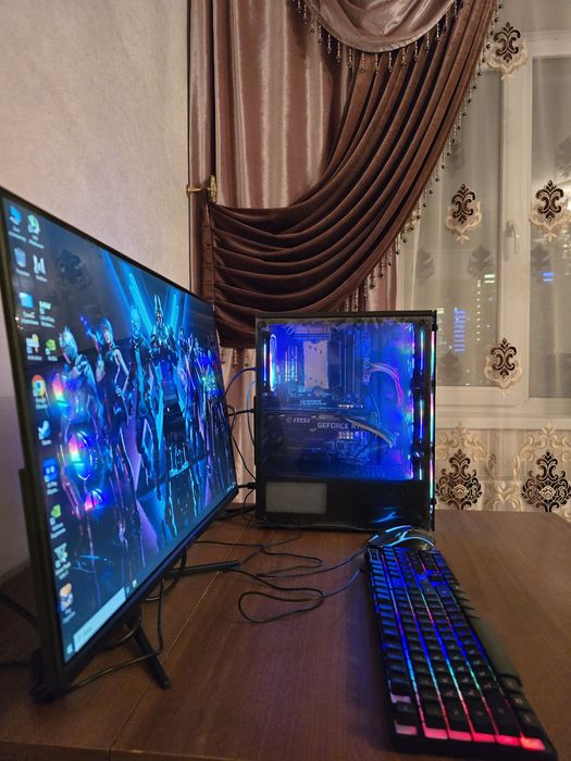 Супермощный игровой ПК с RTX 3060 Ti и монитором 180Hz – готов к бою!