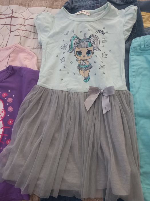 Лот от летни дрехи за момиче на 5-6 години