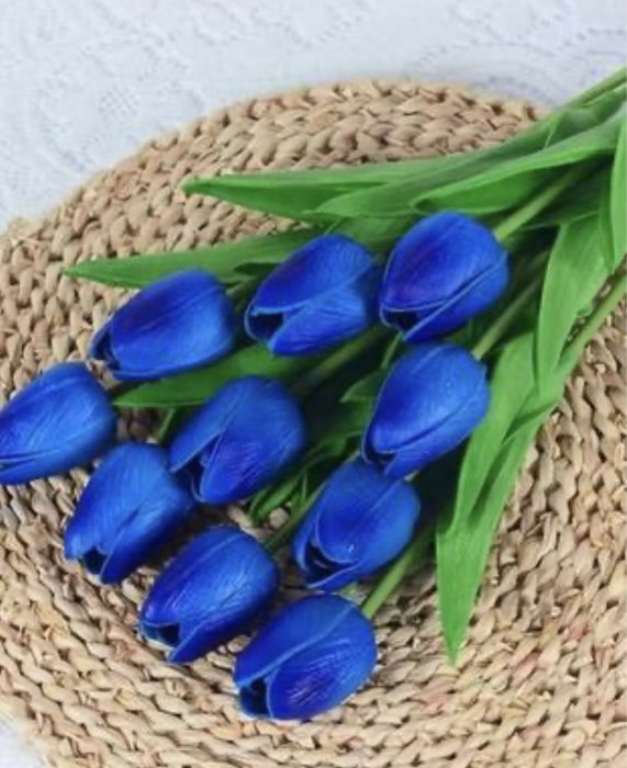 Тюльпан искусственный темно-синий