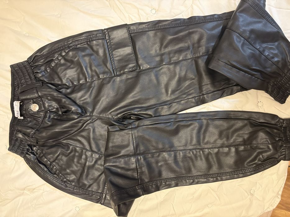 Кожен панталон XS