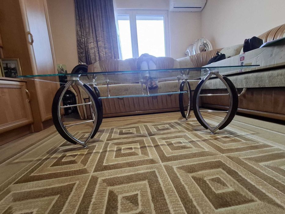 Mãsutã de cafea din sticlã în stare exceptionalã L 120 cm× l 60 cm × Î 42 cm