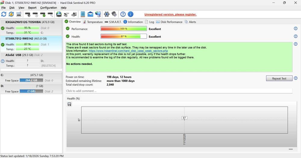 HDD Laptop 2.5inch 500GB HGST si Seagate