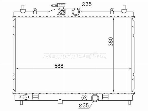Радиатор охлаждения двигателя  Nissan Juke