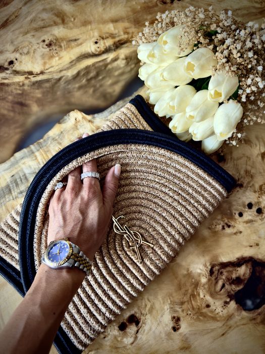 Плетен клъч/ чанта