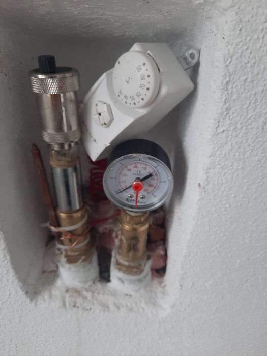 Termosemineu din caramida și instalație