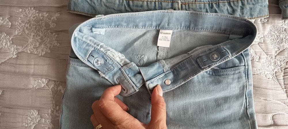 Set Geaca blugi și  pantaloni -fetițe 4 ani