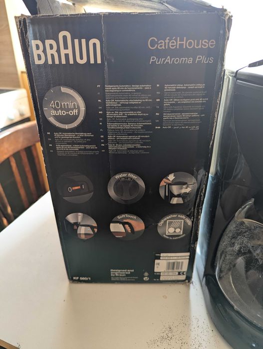 Продавам кафемашина с филтърно кафе марка  Braun
