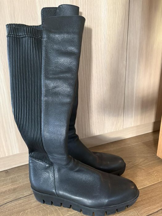 Топли ботуши 40 номер, естествена кожа