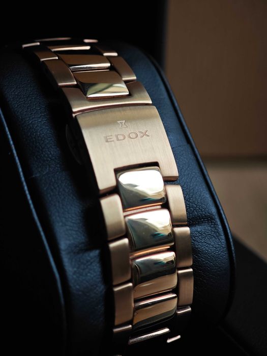 БАРТЕР EDOX Les Bemonts Ultra Slim Automatic Rose Gold