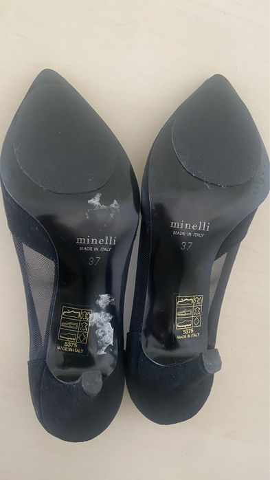 Pantofi stiletto Minelli piele intoarsa