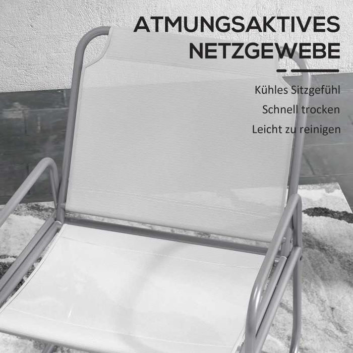 Комплект градински мебели Outsunny от 3 части