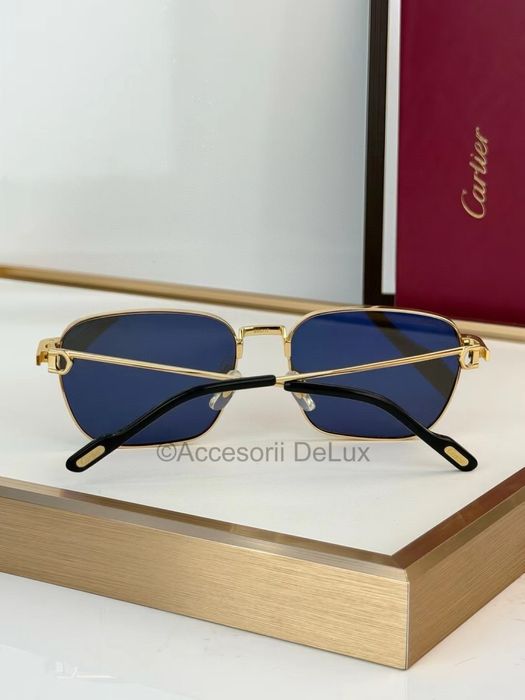 Ochelari de Soare Premiere de Cartier CT0497S Noi Full Box [Verificare Colet] Gold/Auriu