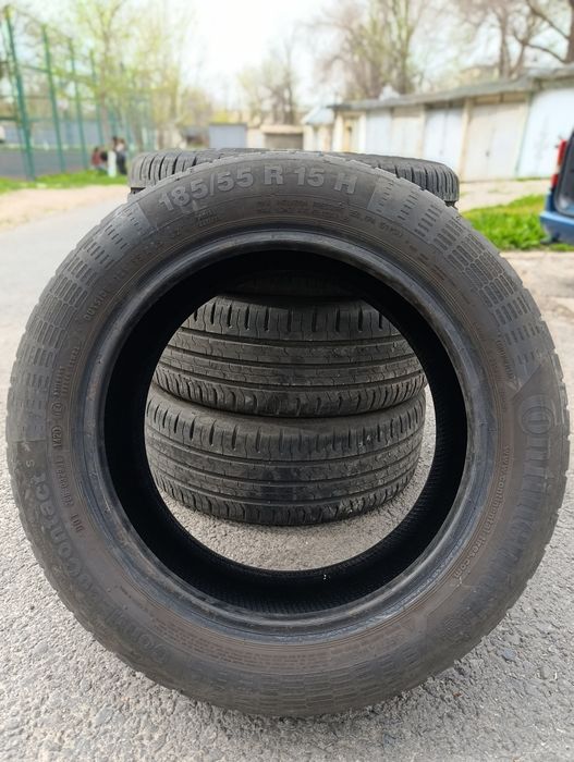 Шины Continental 185/55/15 комплект б/у