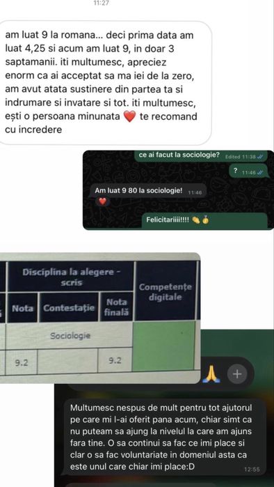 Meditații Limba Română/Sociologie  - bac