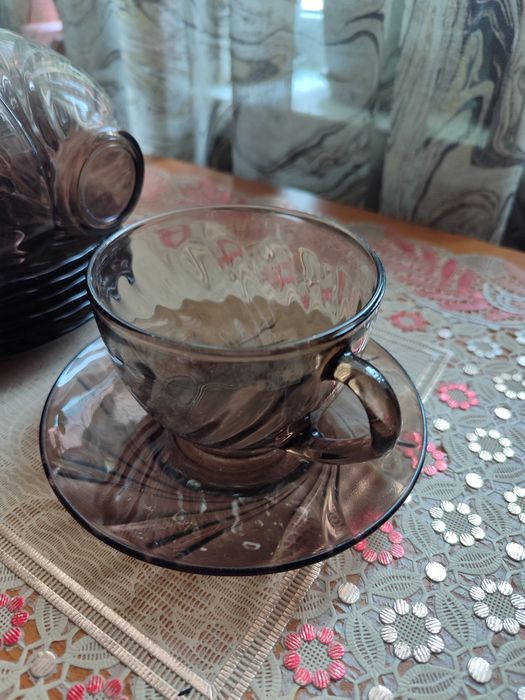 Посуда коричневая