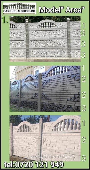 Garduri din placi beton armat.Transport în toată tara.