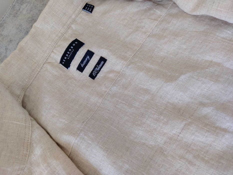 рубашка лён xl 52 на рост 179см Новая 100% linen это НЕкрашенный лён