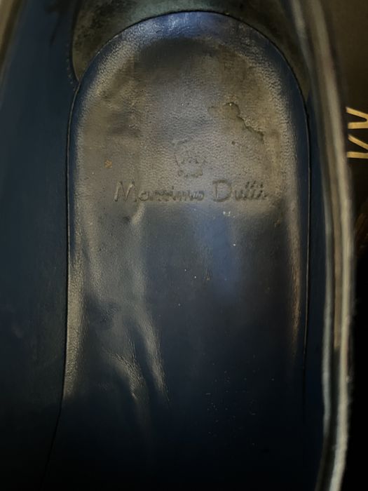 Loafers piele intoarsă Massimo Dutti bleumarin
