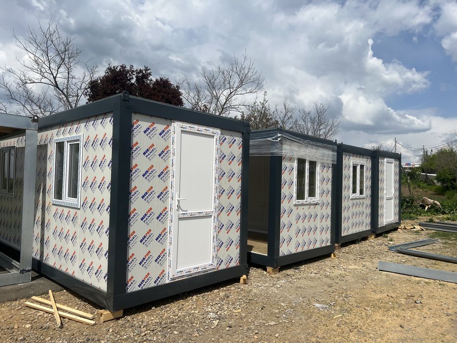 Containere organizare de santier de locuit vestiar sanitar depozitare