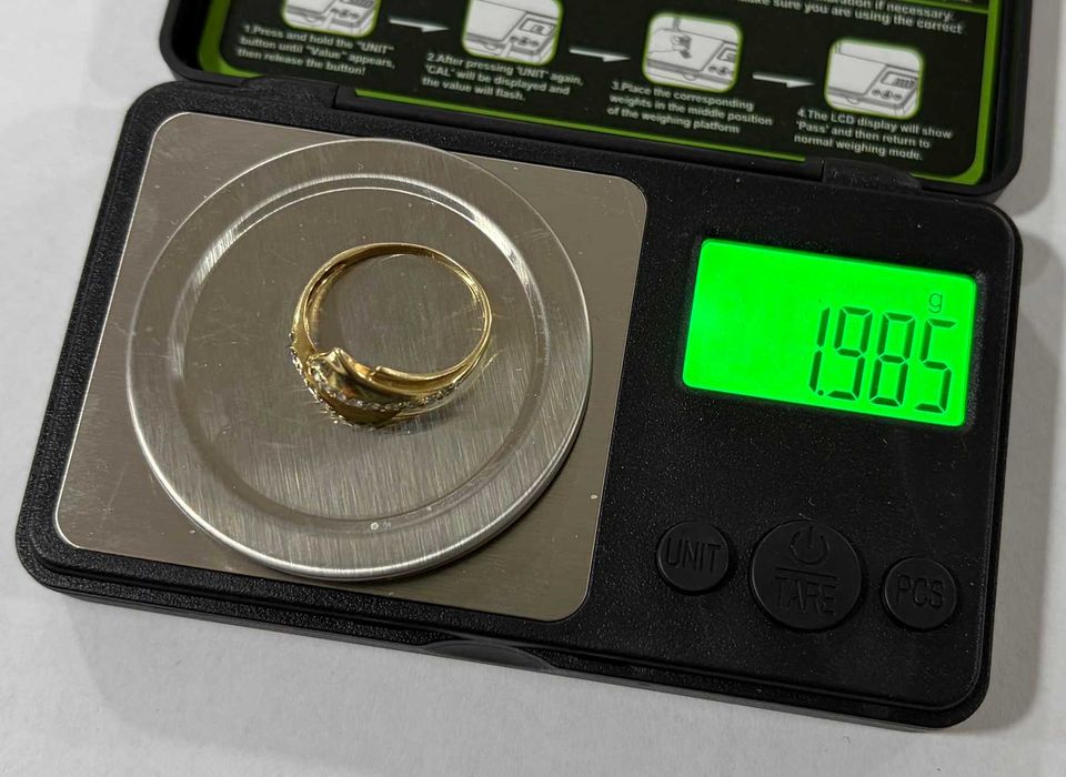 Златен пръстен 14 карата 1.98гр проба 585