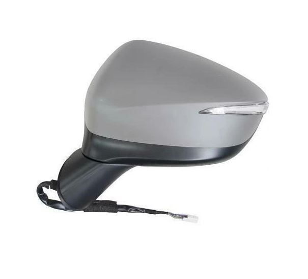 Oglinda usa exterioara Mazda Cx-5, 2017, partea Stanga, reglare electrica; grunduit; incalzit; sticla asferica; geam cromat; rabatabil; cu Lucas; cu