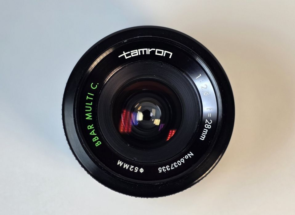 Obiectiv manual Tamron BBAR  28mm f2.8  montura PK Pentax K mount
