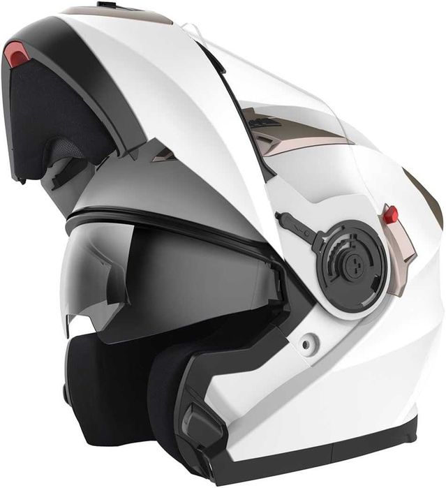 Casca Moto YEMA YM-925, Modulară, Vizier Dublu, Albă, L