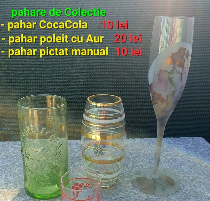 Pahare de colectie 3 modele