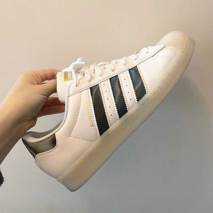 Оригинални кожени обувки ADIDAS SUPERSTAR размер  EU45 1/3