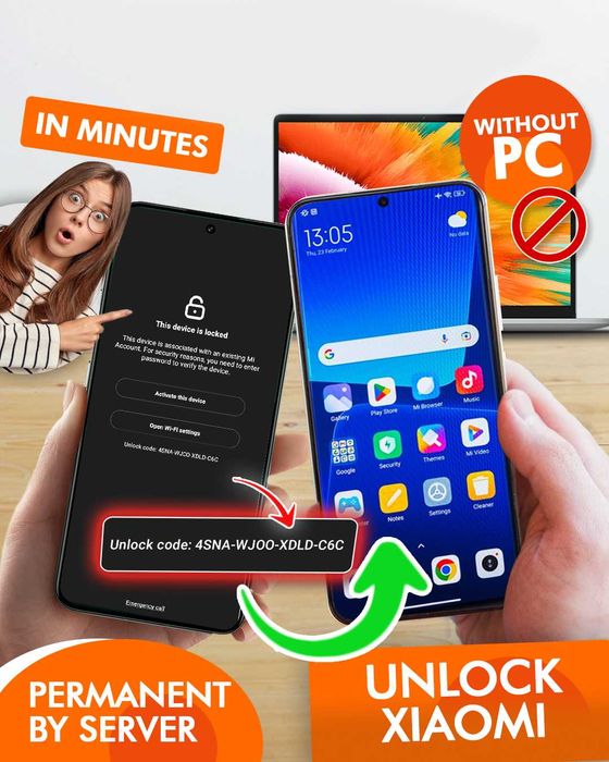 Прошивка Разблокировка FRP Google Account Mi Account iCloud iPhone