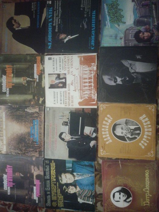 Виниловые пластинки популярных исполнителей