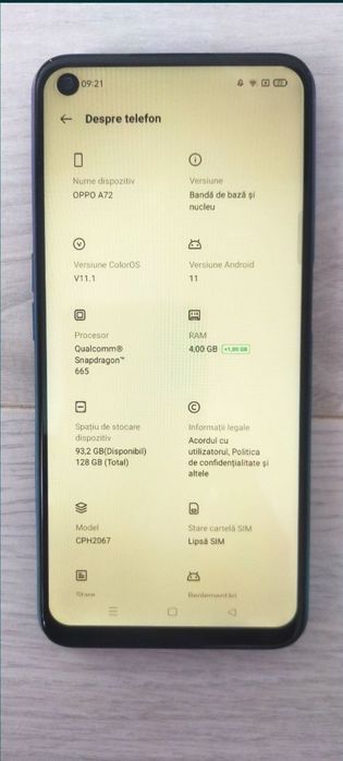 Telefon OPPO a72
