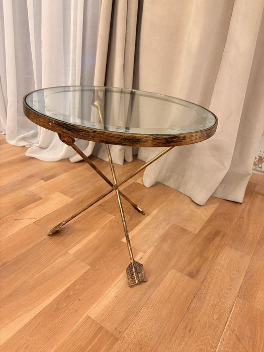 Vand masa metalica aurie